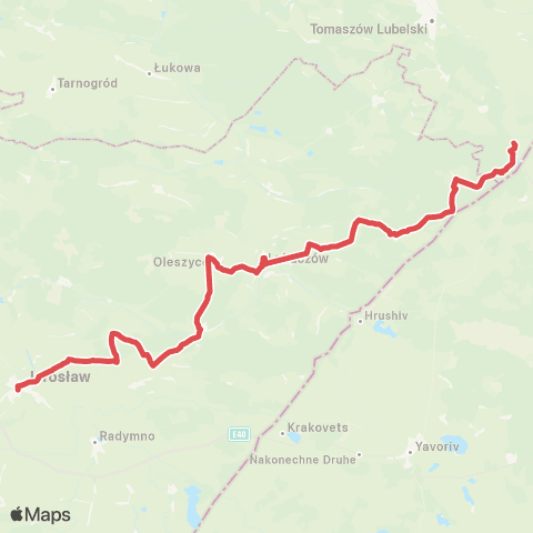 Polregio Zastępcza Komunikacja Autobusowa map