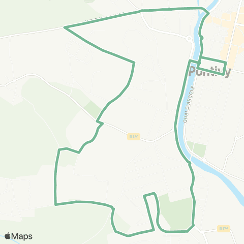 PondiBUS La Plaine – Tréleau – Green Park – Le Resto – Le Drogo map