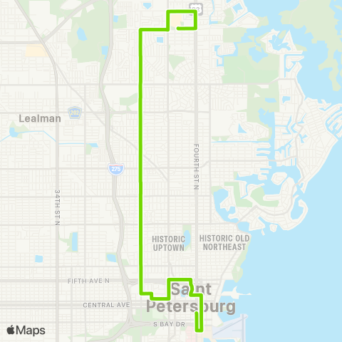 PSTA Gateway Mall / 3 Ave N & 4th St N map