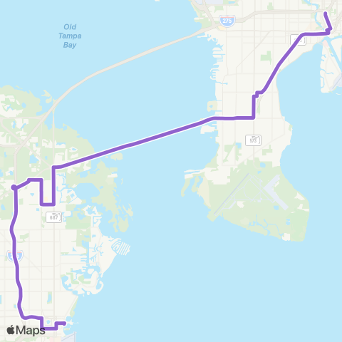PSTA Gateway Mall / Downtown Tampa map