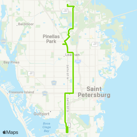 PSTA Baypoint Plaza / PSTA Complex map