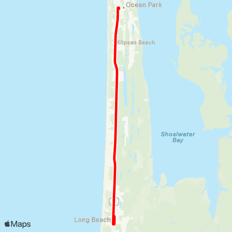 Pacific Transit Long Beach - Ilwaco map