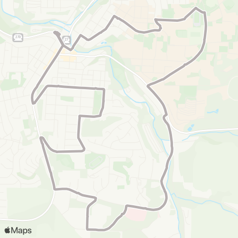 Pullman Transit Silver map