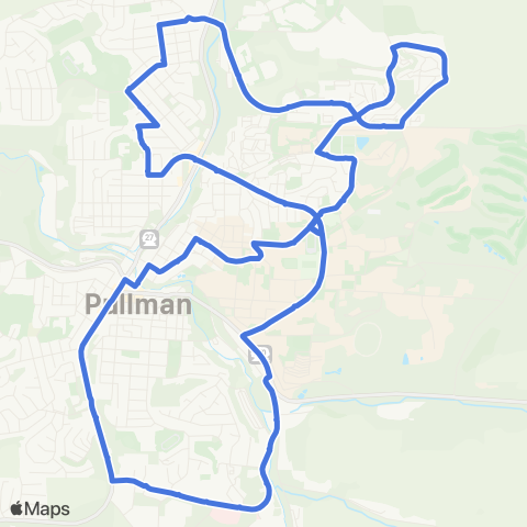 Pullman Transit Wheat map