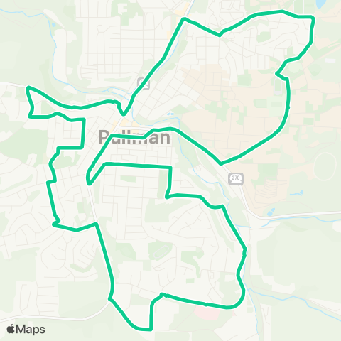 Pullman Transit Lentil map
