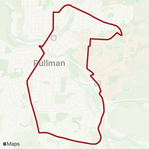 Pullman Transit Cougar Express 3 map