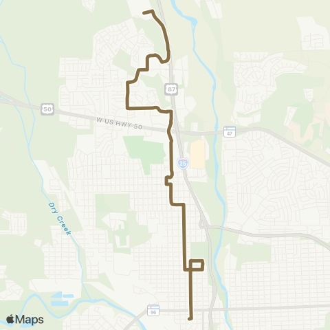 Pueblo Transit Pueblo Mall map