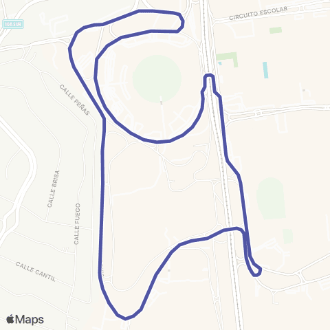 Pumabús Metrobús CU - AAPAUNAM map