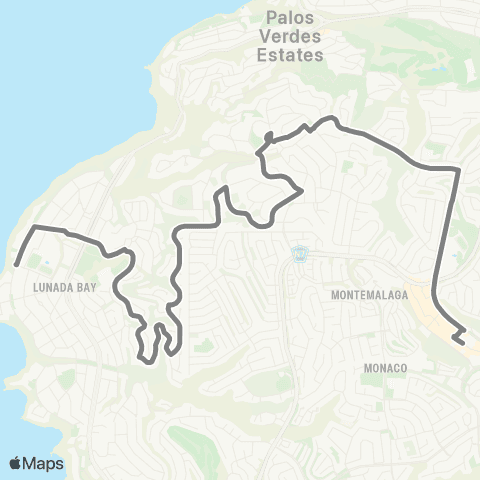 PVPTA The Shops at Palos Verdes - Palos Verdes HS map