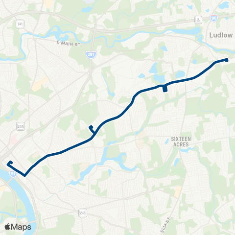 PVTA Wilbraham Big Y-State St-Boston Rd map