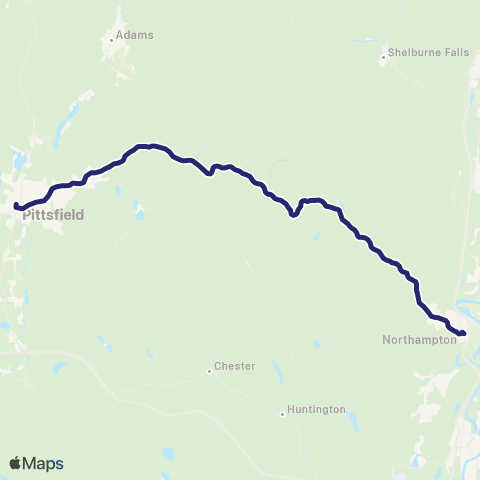 Link 413 Pittsfield - Northampton map