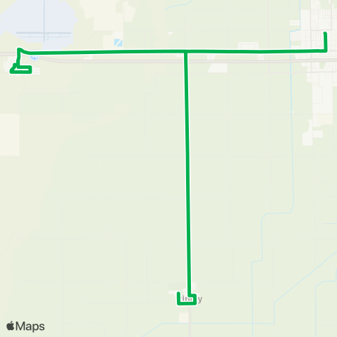 Palo Verde Valley Transit Authority Green Route map