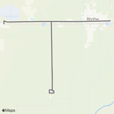Palo Verde Valley Transit Authority Silver Route map