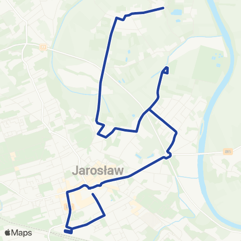 PWiK Jarosław Kr. Jadwigi – Misztale map