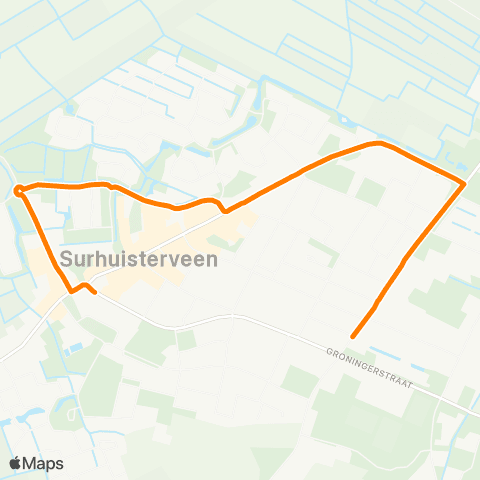 Qbuzz Groningen - Surhuisterveen map