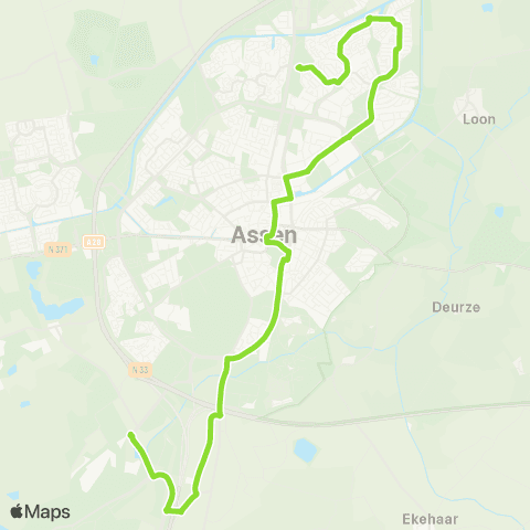Qbuzz Assen map