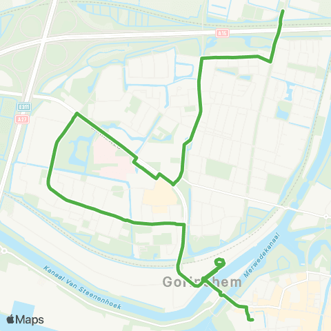 Qbuzz Station Gorinchem - Gildenwijk / Haarwijk map