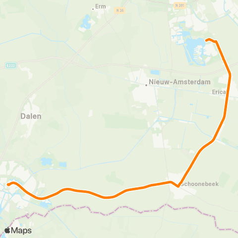 Qbuzz EVENEMENT: Coevorden - Emmen, Grote Rietplas map