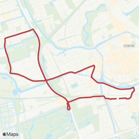 Qbuzz Paddepoel - Vinkhuizen - CS map