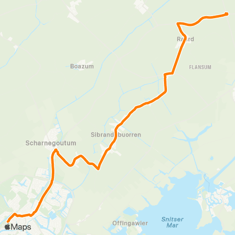Qbuzz Sneek - Reduzum map