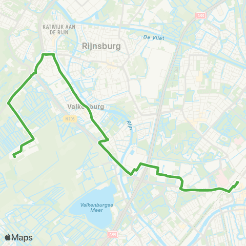 Qbuzz Unmanned Valley - Valkenburg - Leiden map