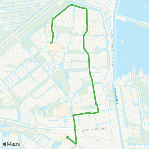 Qbuzz Gouda: Gildenburg - Mammoet - Station map