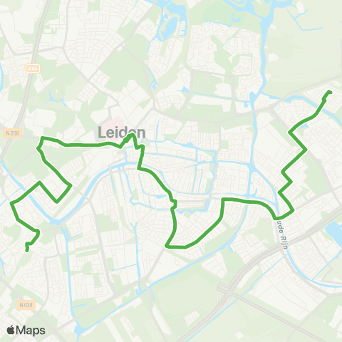 Qbuzz Leiden: De Vink - Leyhof map