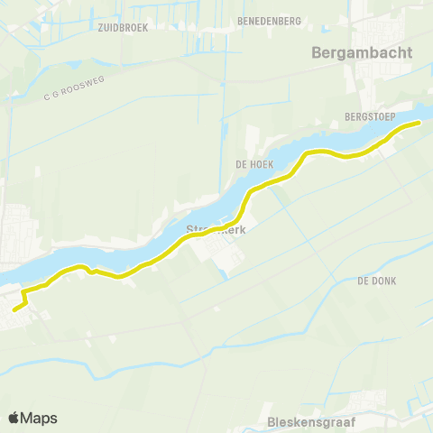 Qbuzz BestelBuzz Streefkerk map