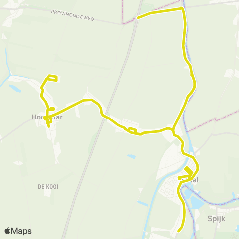 Qbuzz BestelBuzz Hoornaar / Arkel / Hoogblokland map