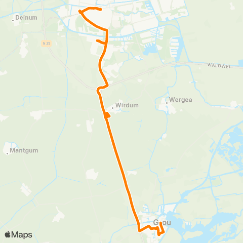 Qbuzz Leeuwarden Busstation - Grou map