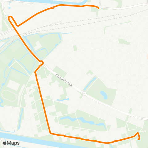 Qbuzz Leeuwarden Busstation - Nijlân map