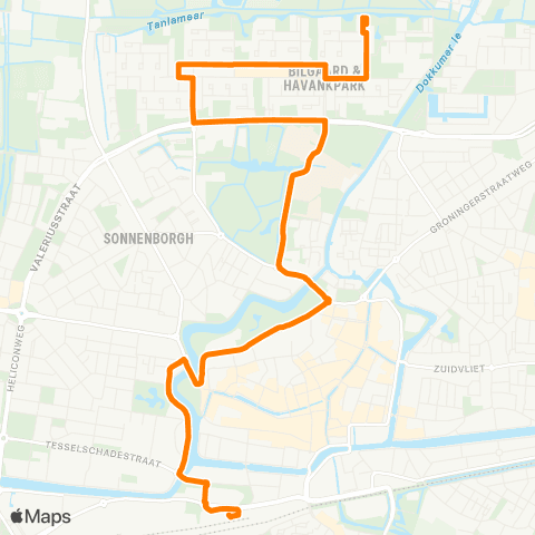 Qbuzz Leeuwarden Busstation - Bilgaard map
