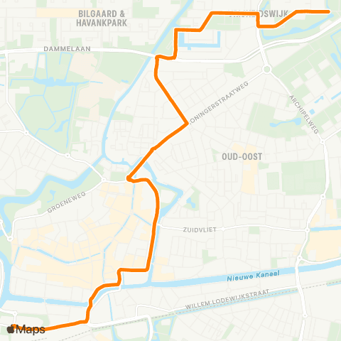 Qbuzz Leeuwarden Busstation - Vrijheidswijk map