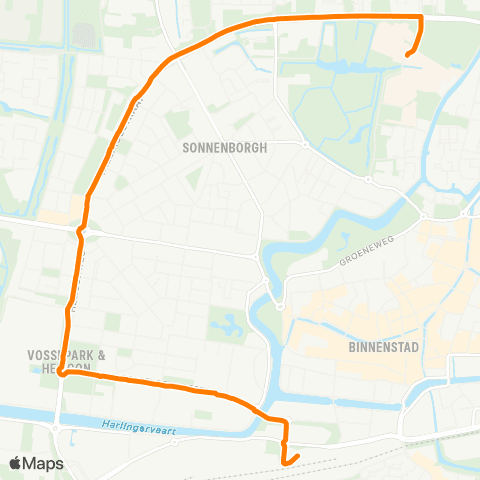 Qbuzz Leeuwarden Busstation - NHL Stenden map
