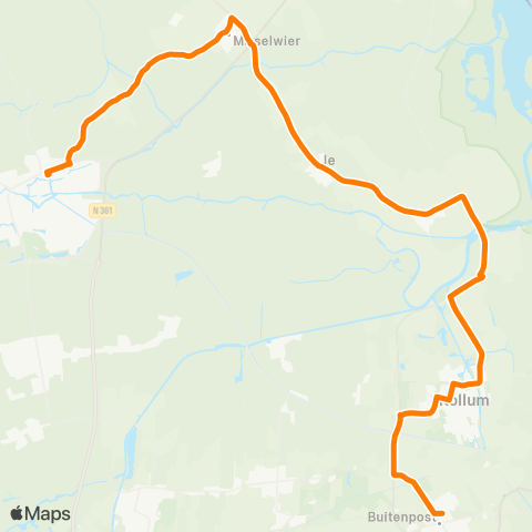 Qbuzz Buitenpost - Kollum - Dokkum map