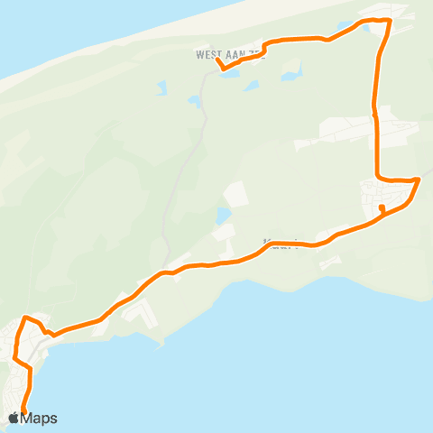 Qbuzz West-Terschelling - Midsland - West aan Zee map