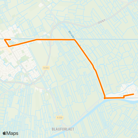 Qbuzz Gerkesklooster - Buitenpost Station map