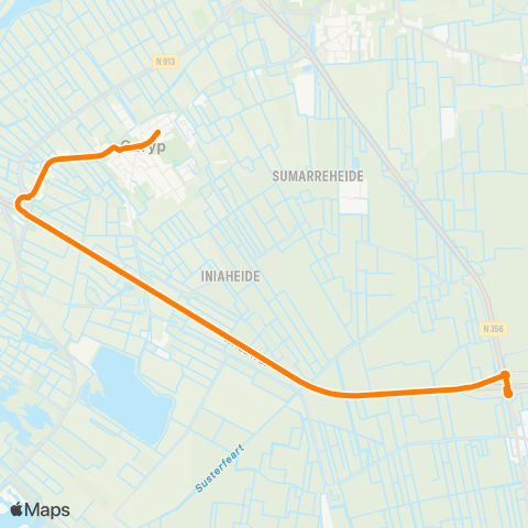 Qbuzz Garyp - Nijega Rijksweg map