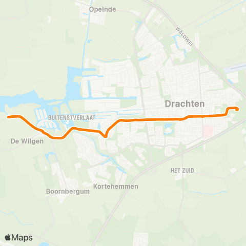 Qbuzz Smalle Ee - Drachten Transferium Oost map