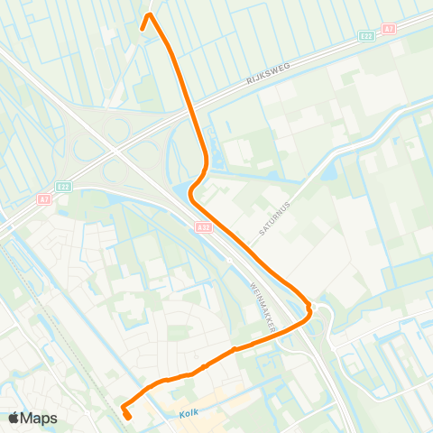 Qbuzz Terband - Heerenveen Busstation map