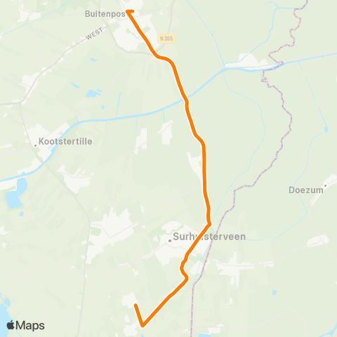 Qbuzz Boelenslaan - Buitenpost Station map
