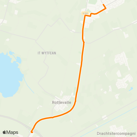 Qbuzz Harkema - Drachten Carpool Noord map