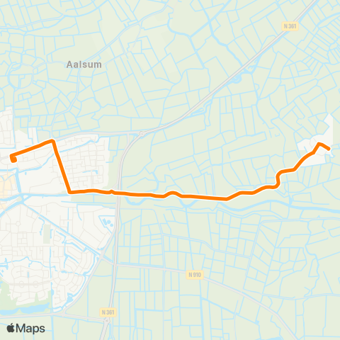 Qbuzz Eastrum - Dokkum Busstation map