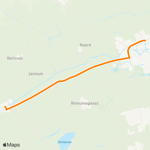 Qbuzz Burdaard - Dokkum Busstation map