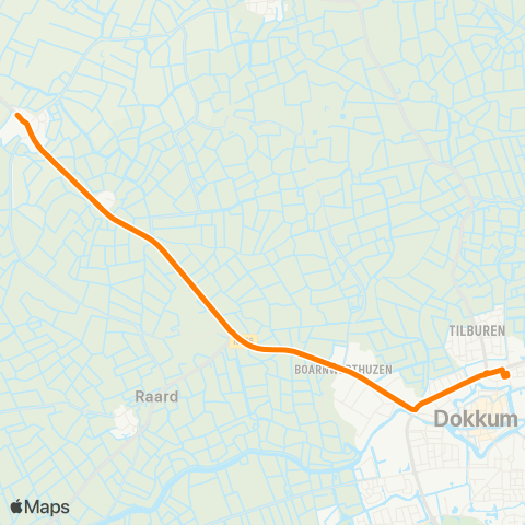 Qbuzz Brantgum - Dokkum Busstation map