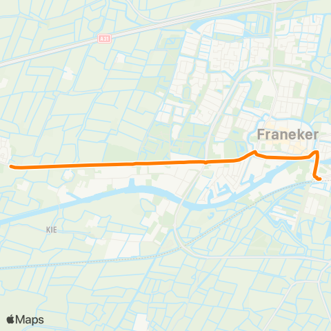 Qbuzz Herbaijum - Franeker Station map
