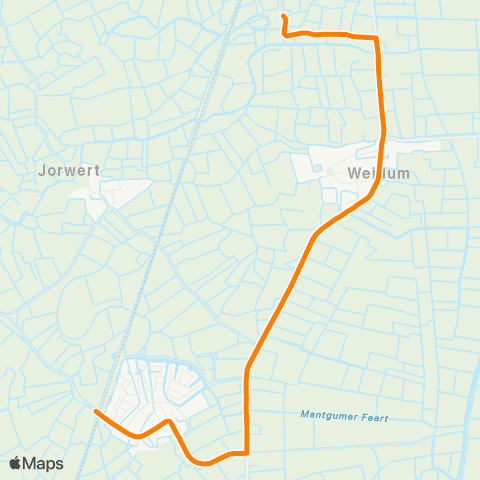 Qbuzz Bears - Mantgum Station map