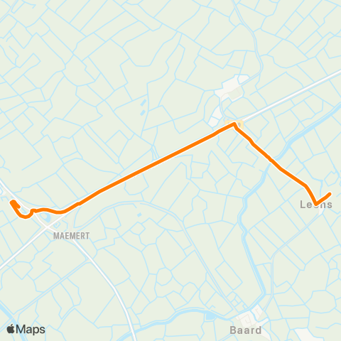 Qbuzz Leons - Winsum Busstation map