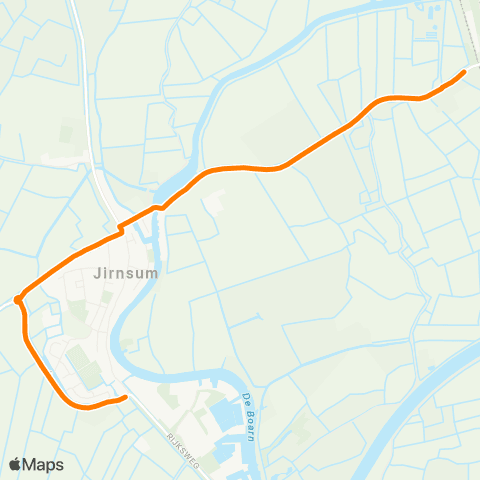 Qbuzz Jirnsum-Dorp - Grou-Jirnsum map