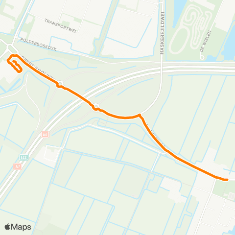 Qbuzz Haskerhorne - Joure Busstation map